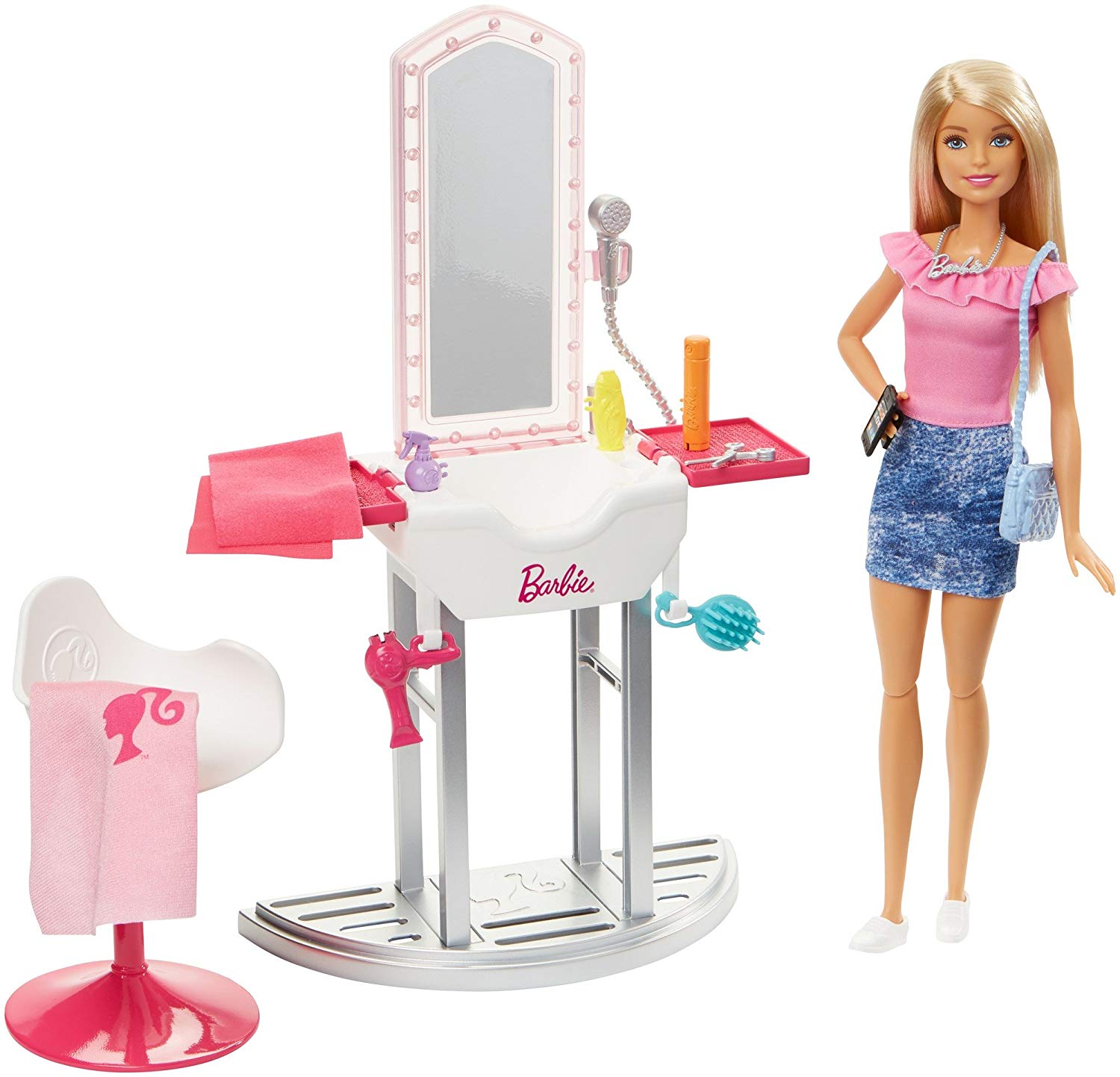 ≡ Игровой набор Барби 【Toyexpress】 Салон красоты FJB36 купить в Украине ...
