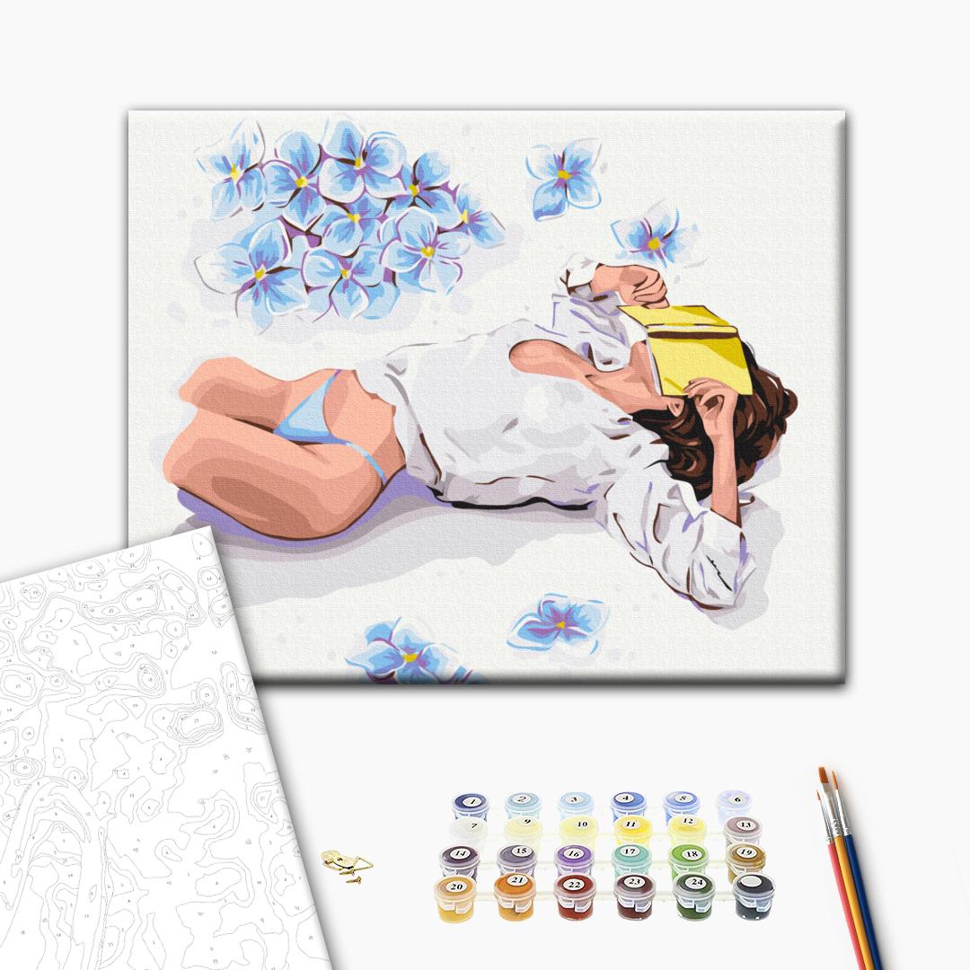 ≡ Картина по номерам Перерыв на чтение 【Toyexpress】 Brushme