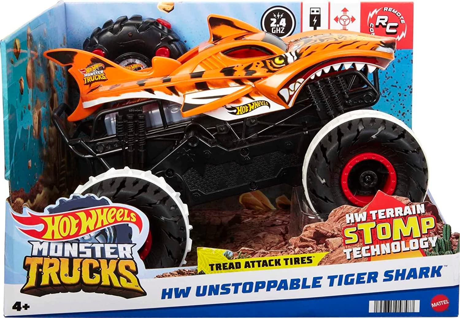 ≡ Джип Хот Вилс Монстр Трак Тигровая Акула 【Toyexpress】 на ...