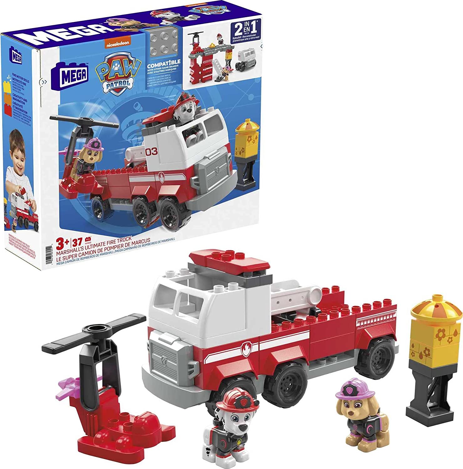 ≡ Конструктор Мега Блокс Пожарная машина Маршала 【Toyexpress】 Щенячий ...