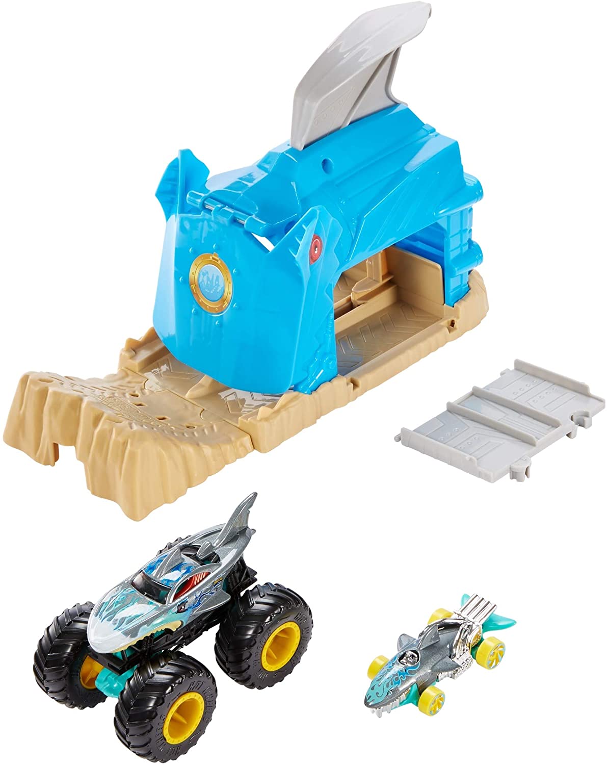 ≡ Трек Хот Вилс Пусковой гараж Акула Монстр 【Toyexpress】 Mattel GKY03 ...